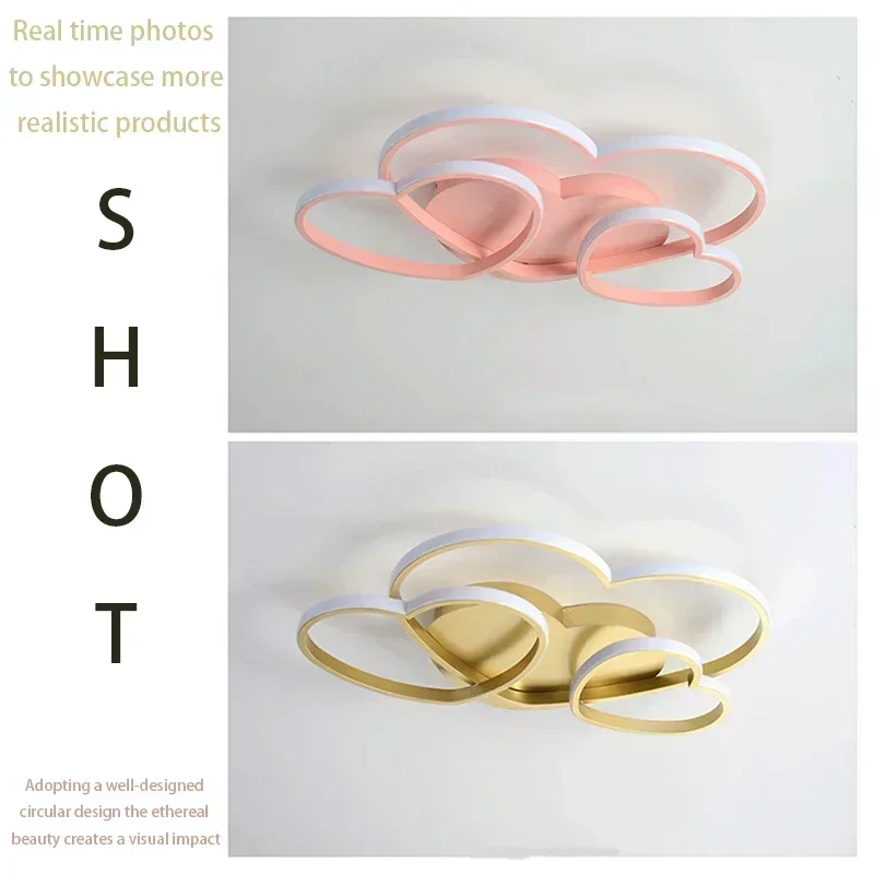 SANDYHA 2023 الشمال LED ضوء السقف غرفة الاطفال مصباح أنيق ديكور المنزل تركيبات السقف لغرفة النوم ومساحة الأطفال