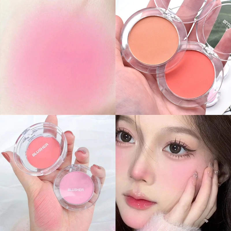 

Natural Face Powder Blush Palette Girl Matte Blusher Lasting Brightening Skin Waterproof Face Contouring Cosmetics Blush Powder