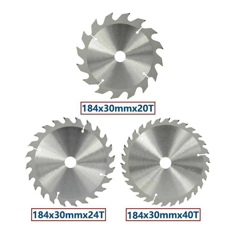 20/24/40T TCT Circular Saw Blade For Wood 184x30mm Cutting Tool Saw Blades For Power Tool Woodworking Saw Blade