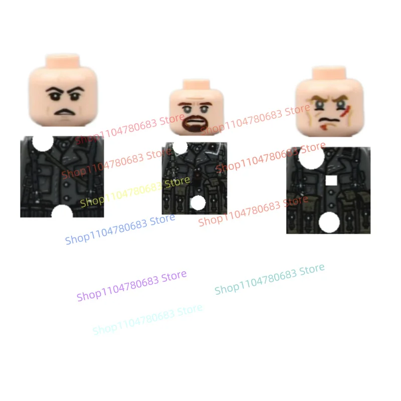 New MOC Minifigure Military Tactical Battlefield Generals and Combat Commanders Toy Model Ornaments, Holiday Gifts