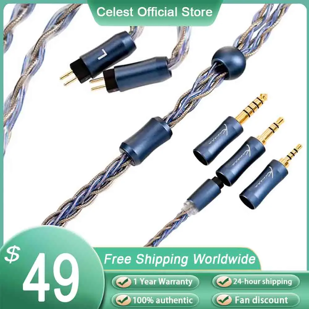 

Kinera Ace 2.0 Earphone Cable With 3.5/4.4mm Interchangeable Plugs IEMs For HiFi Music Gifts Modular Upgrade Wire Headest Earbud