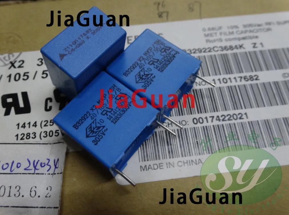 10PCS NEW EPCOS B32922 0.68UF 305VAC PCM15 684/305VAC p15mm 680NF 0.68uf/305vAC 680nf/305VAC u68 B32922C3684K