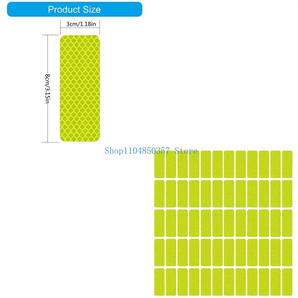 

5asd Bikes Wheel Frame Reflectors Warning Tape Adhesive Watertight Reflective Sticker