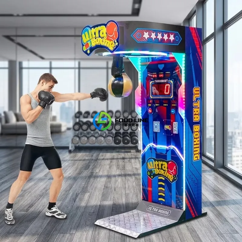 Coin Operated Electronic Punch Boxing Game Machine Custom Dynamic Punching Arcade Amusement Device