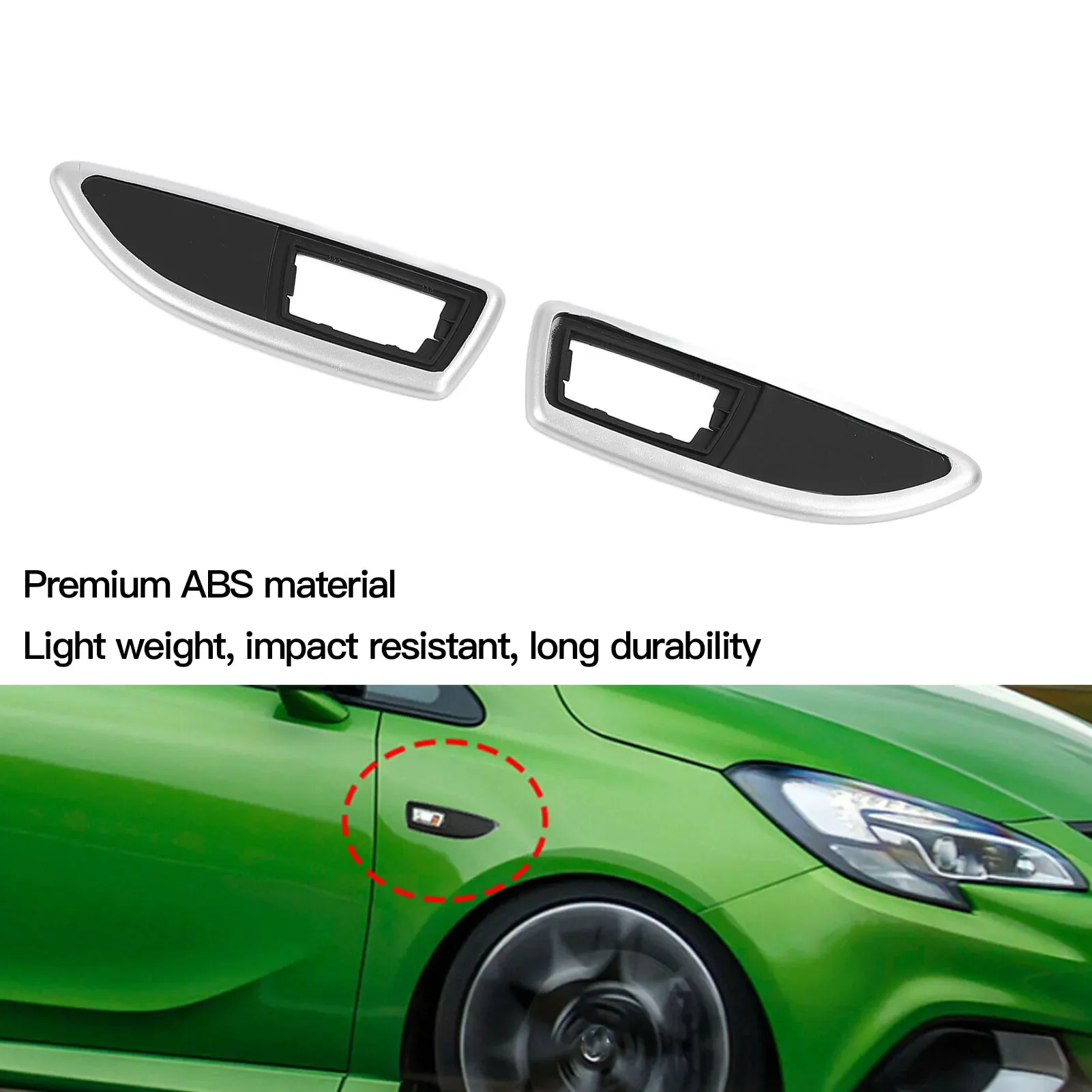 إطار غطاء إطار ضوء إشارة الانعطاف الأمامي لـ VAUXHALL OPEL INSIGNIA ASTRA 13250944 13250945 1713425 1713426 #2