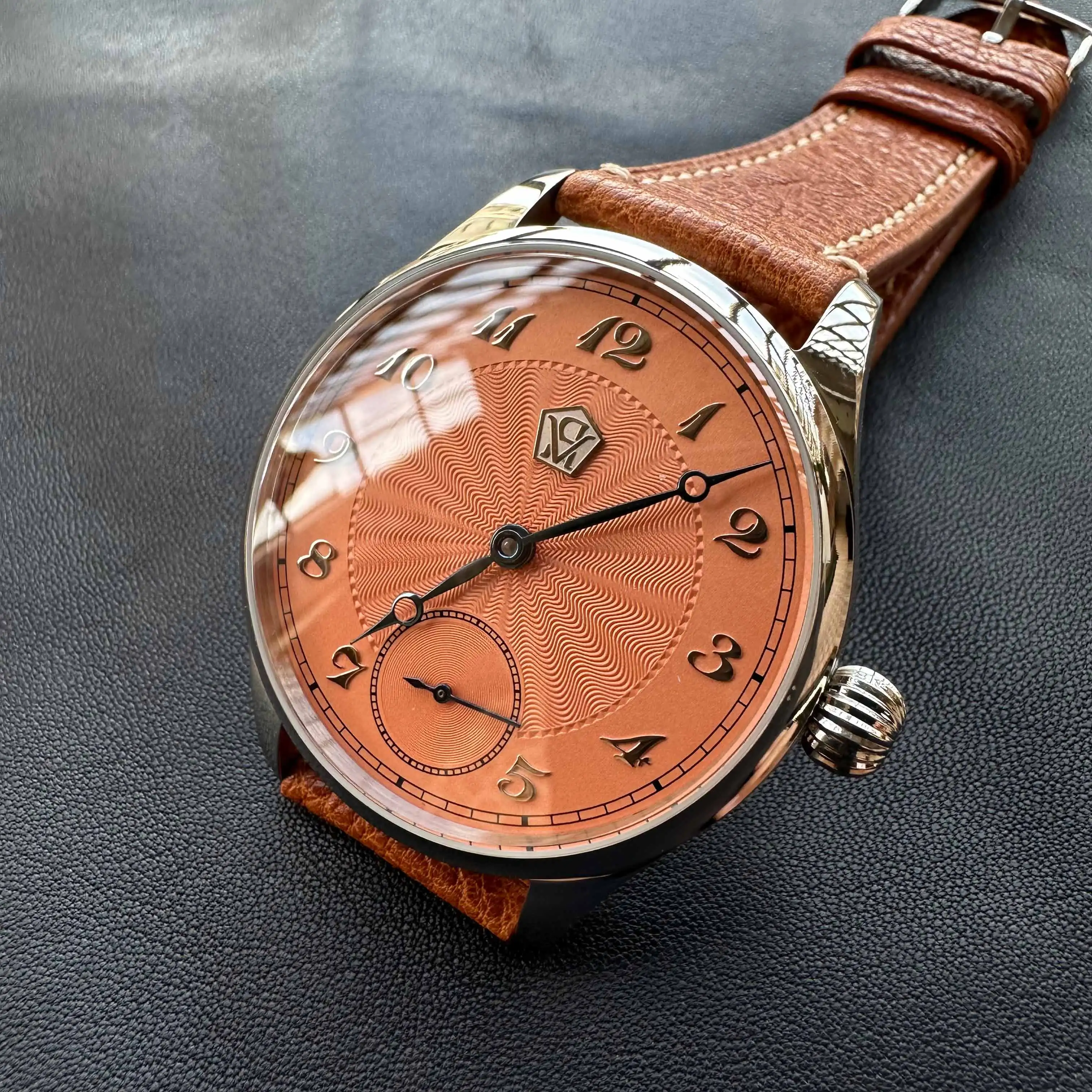 VAKUY ST3600 Uhr 40 mm manuelle mechanische Herrenuhr, unabhängige Marke, Micro-Rotor-Uhr, gegrillte
