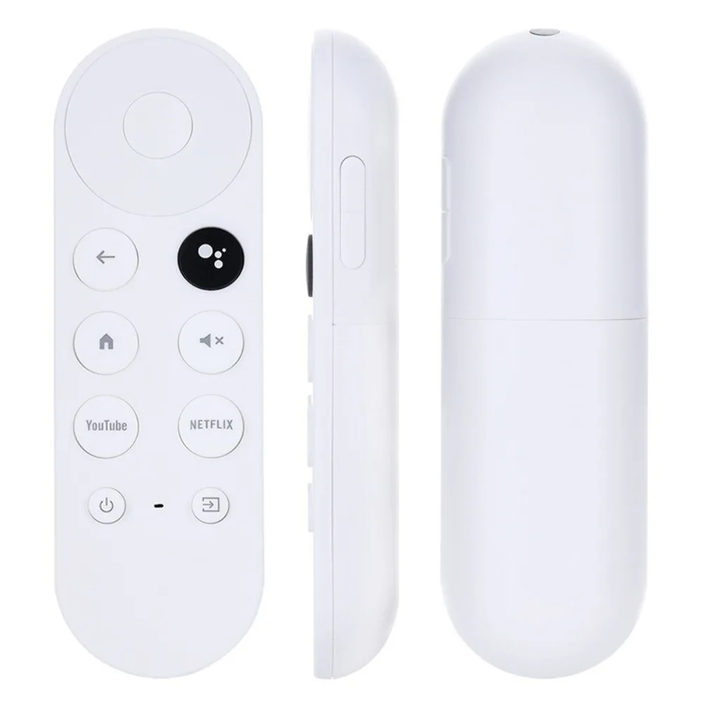 

G9N9N Replacement Voice Remote Control 4K Compatible HD Compatible For Google Chromecast Remote Snow Color Replacement Design