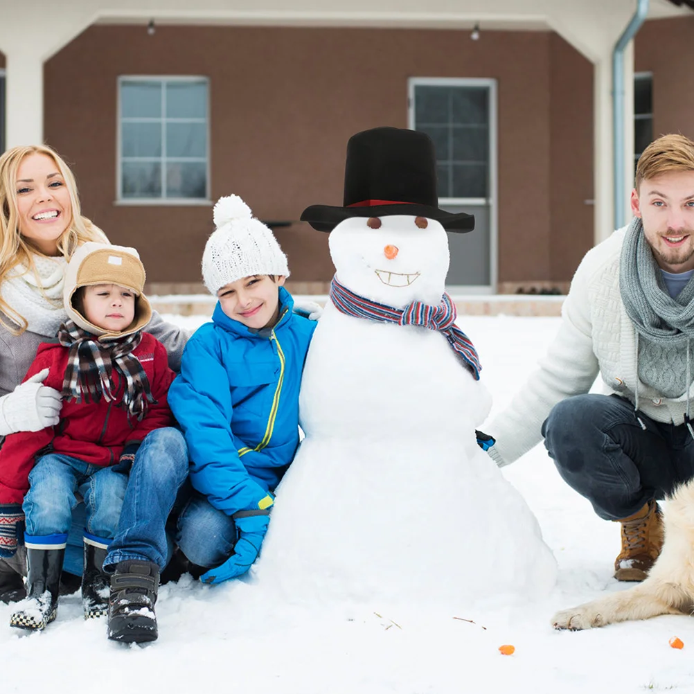 Decore bonés de chapéu de boneco de neve para homens, fantasia de caroler, pano superior, kit de fabricação diy, feriado