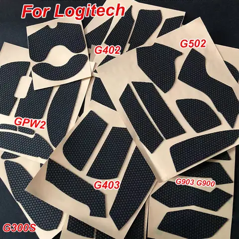 Anti Slip Suck Sweat Mouse Grip Tape Skate Sticker Mouse Foot Stickers For Logitech GPW1 GPW2 G302 G402 G502 G300S G102 G304