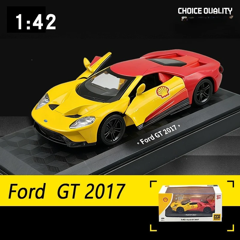 

CCA Simulation 1/42 Ford GT 2017, модель автомобиля из сплава с коробкой для дисплея, коллекционный миниатюрный домашний декор, подарок для мальчика на день рождения