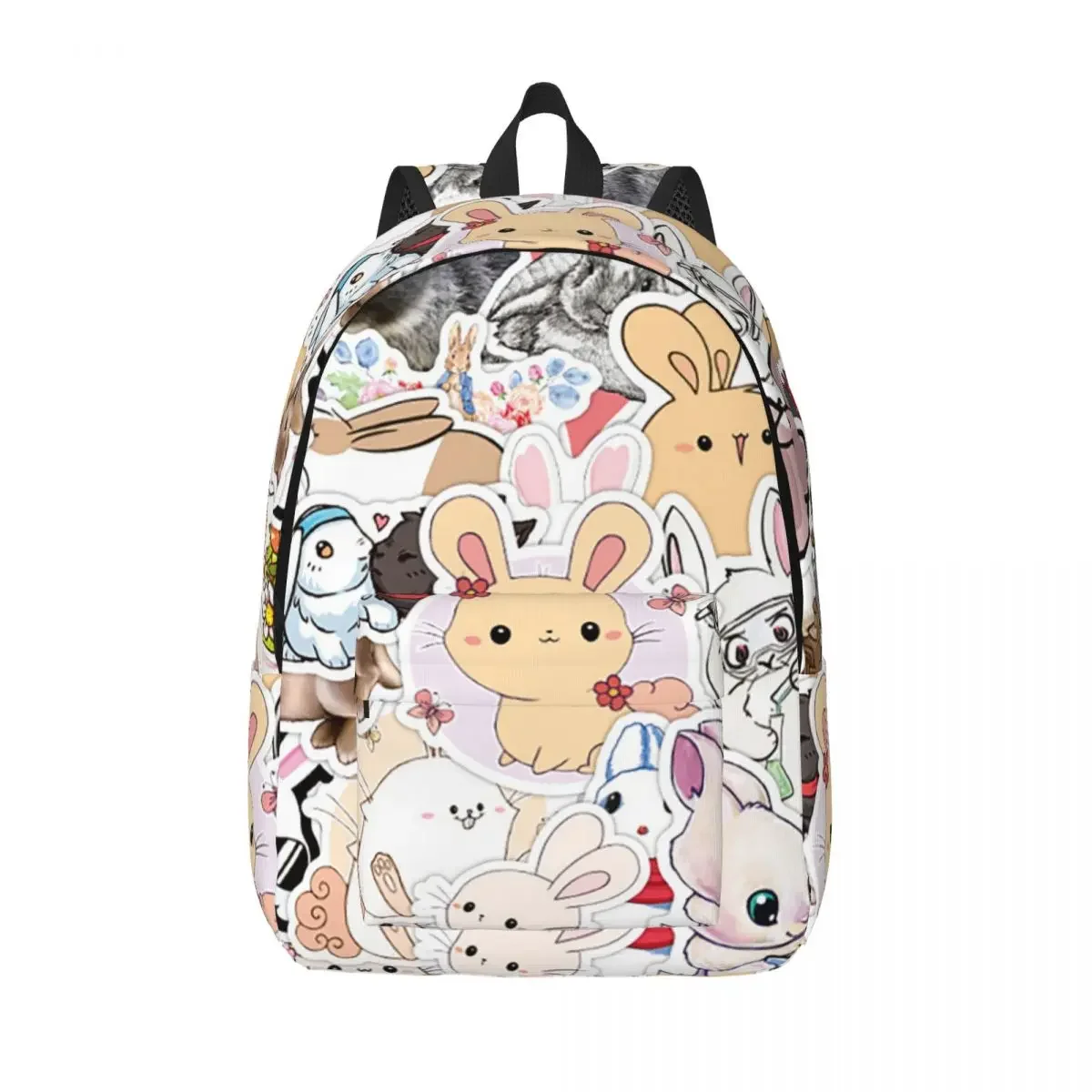 Cute Animal Rabbit Backpack for Kindergarten Primary School Student Cartoon Mammal Bookbag Boy Girl Kids Daypack Travel