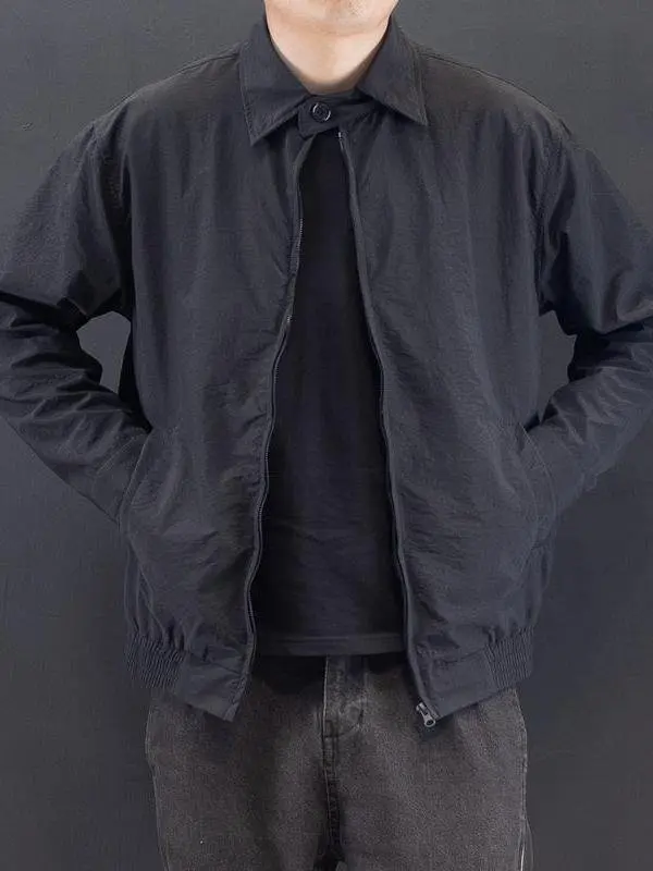 

Men's Casual Jaet Spor Thin ort Coat Spring Autumn New Sle Loose Fit Cool Men's Outerwear Breathable Sportswear