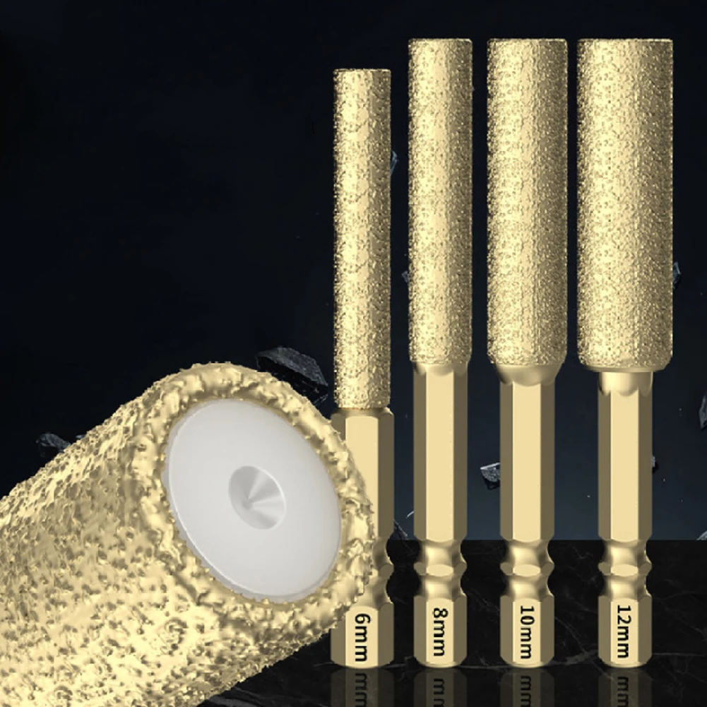 1 قطعة 6/8/10/12/14 مللي متر مثقاب الخشب النحاسي سداسية عرقوب أدوات الحفر الجافة للبلاط الجرانيت الرخام ثقب الخرسانة فتاحة