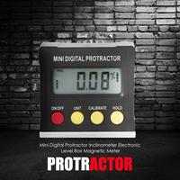 Digital Level Protractor Inclinometer w/Magnetic Level Angle Meter Angle Finder Conversion Gradient And Percentage Of Gradient