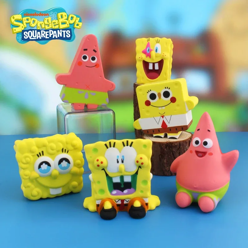 

New Spongebob SquarePants Patrick Star Squeeze Memory Foam 6 Style Slow Rebound Decompression Toys Trendy Toy Peripheral Gifts