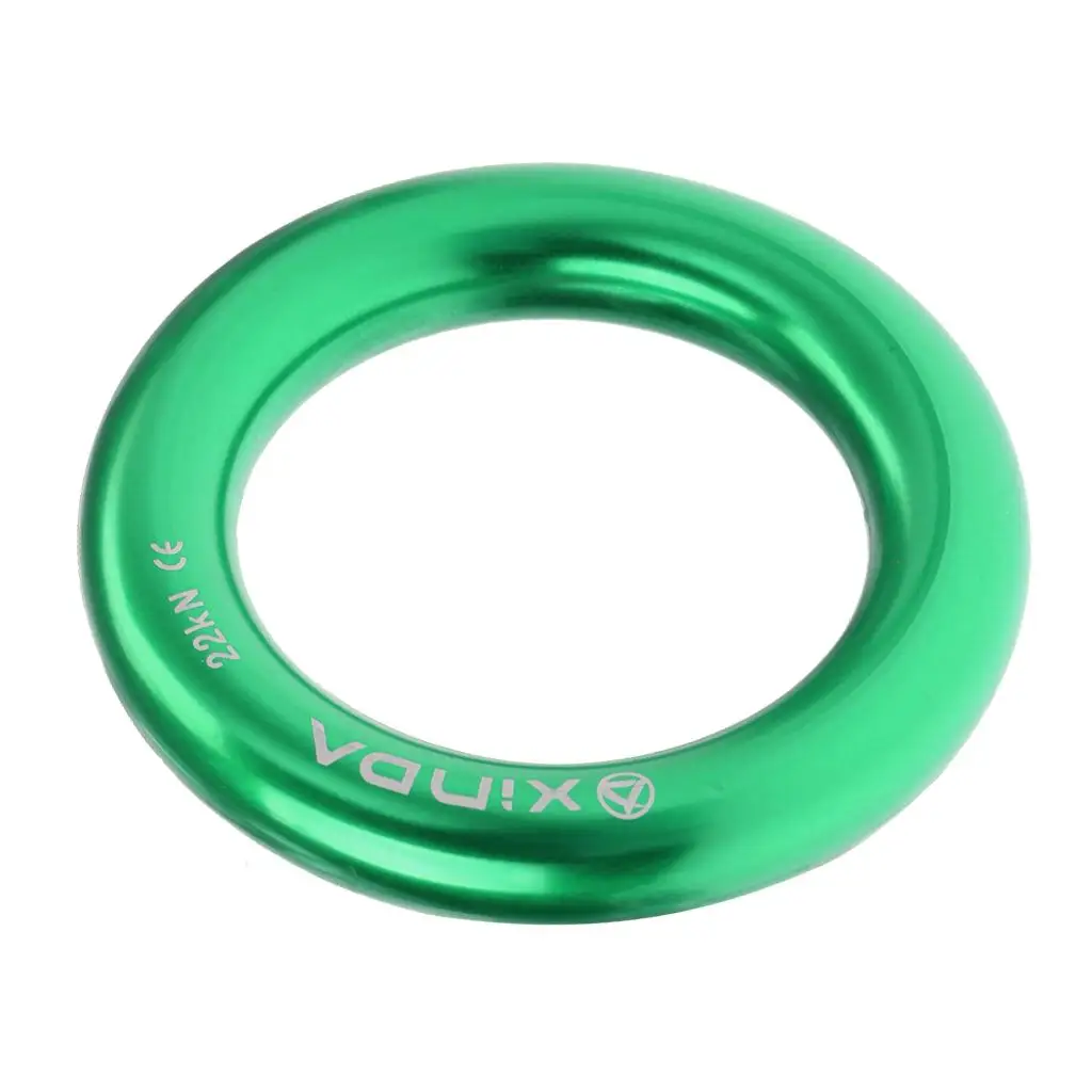 Aluminum Alloy Rappel Ring Rope Descent Equipment Climbing Accessory for Tree Climbing Hammock Outdoor Use