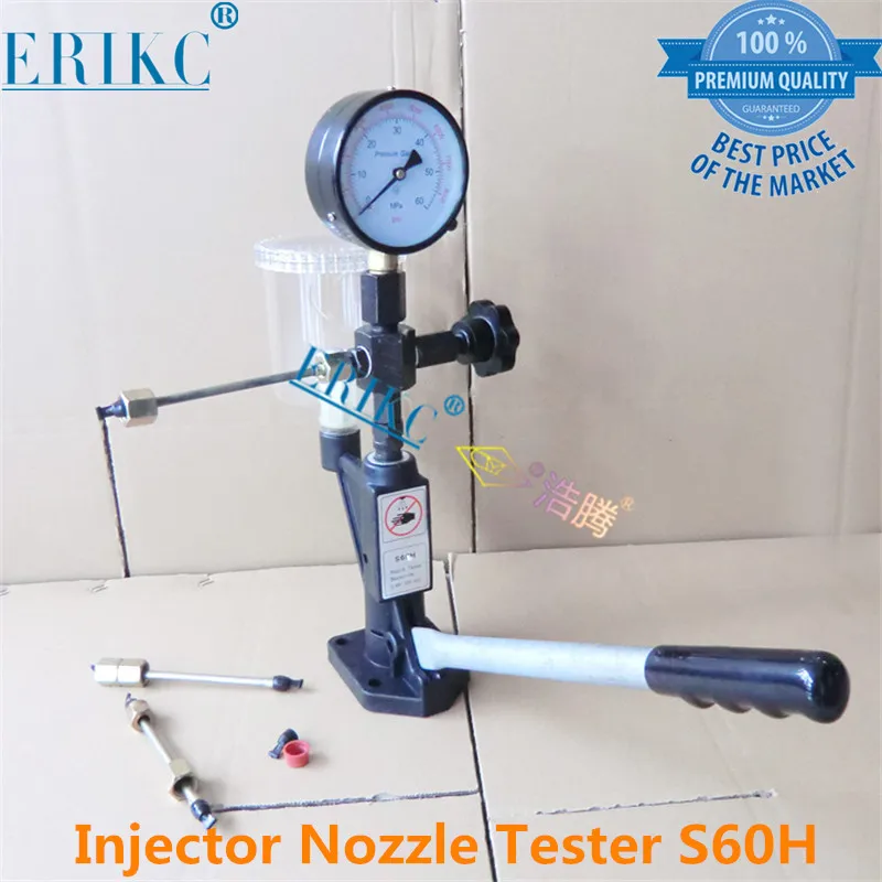 

ERIKC Diesel Mechanical Common Rail Injector Piezo Pop Nozzle Tester S60H Fuel Injection Calibration Diagnostic Tools Validator