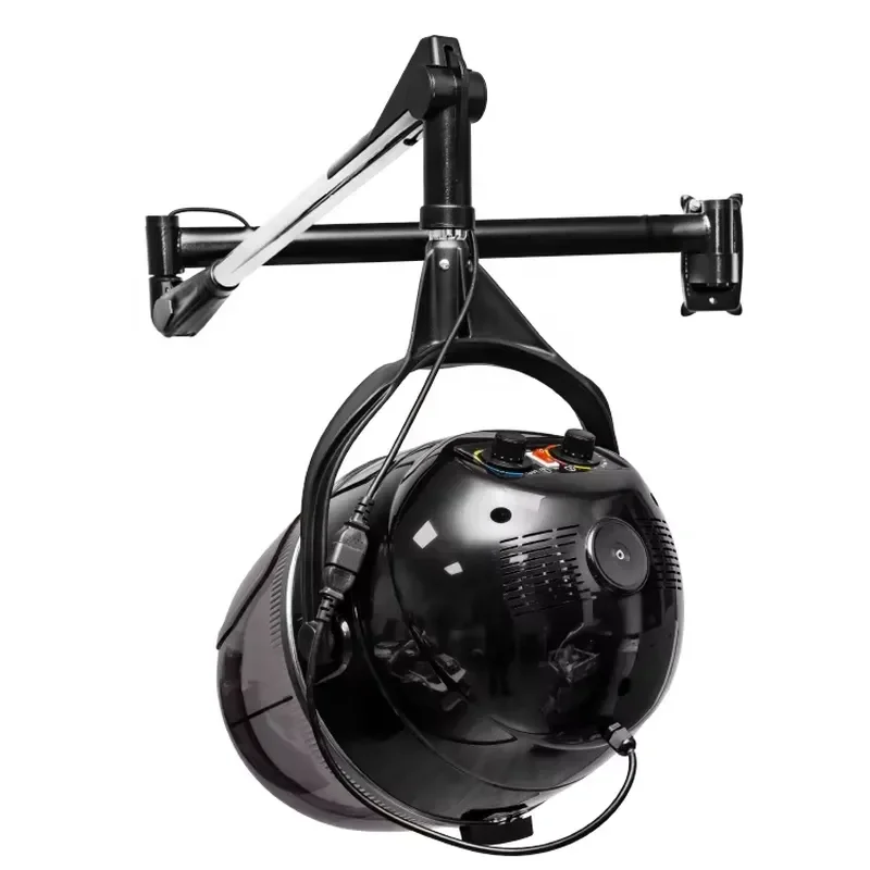 Wall Mounted Hair Dryer Professional Salon Barber Shop Equipment High Power Heating Styling Tool for Home and Hotel Use Black