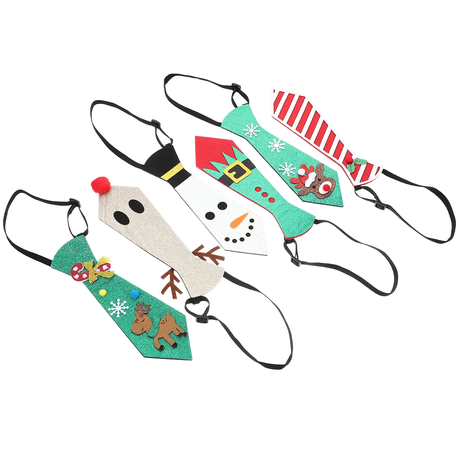 

Christmas Tie Necktie Ornament Party Xmas Kids Cosplay Supply for Decor Tree Decorations