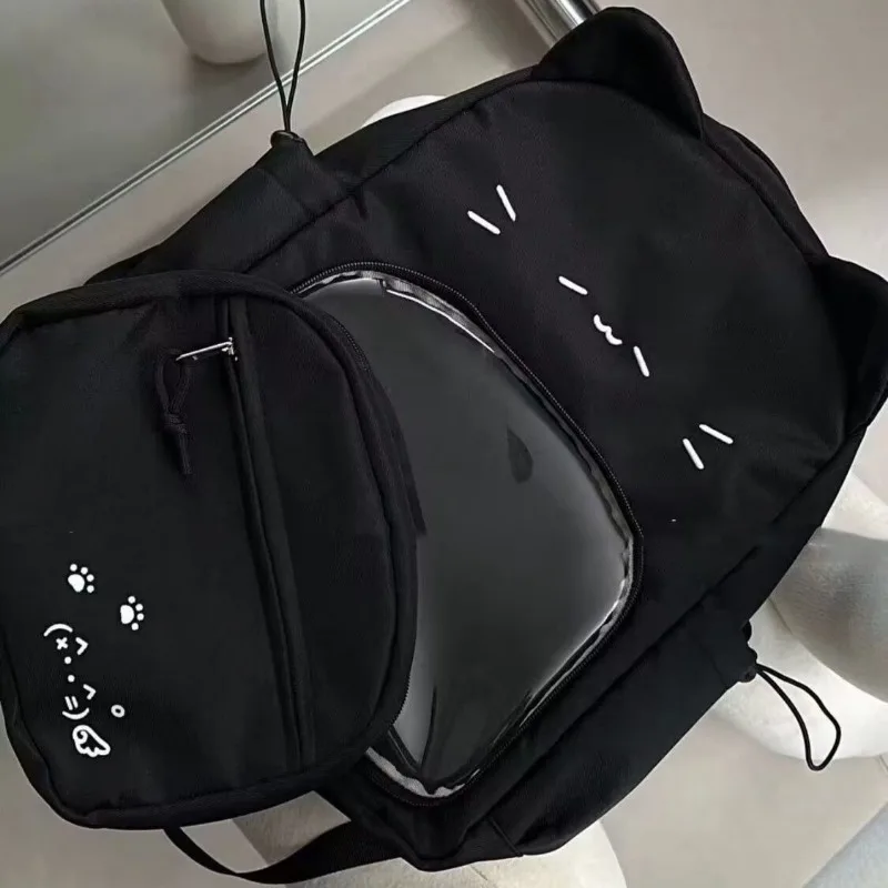 

Оригинальная съемная дизайнерская сумка Mochila Lovely Cat Ita Mochilas Mujer, новый рюкзак в стиле Харадзюку, милые сумки с кавайным принтом для женщин