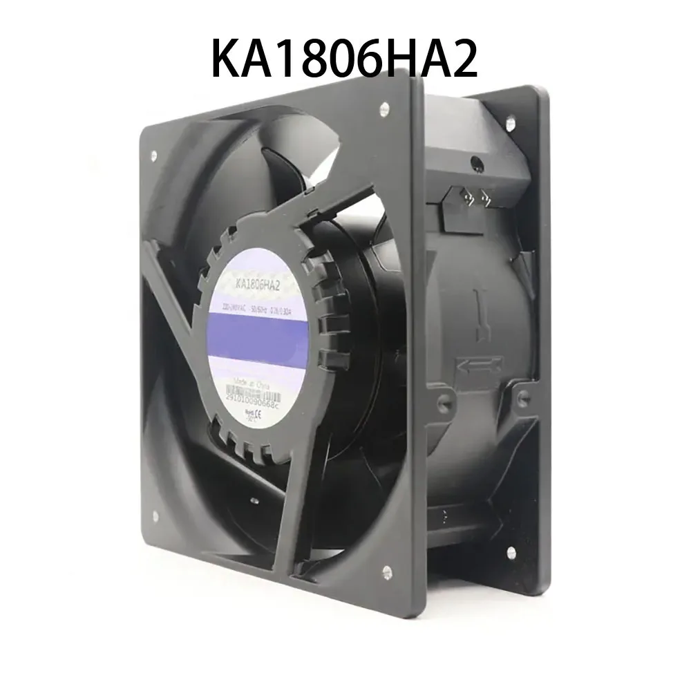 Durable Electric Cabinet Fan AC 220~240V 0.28/0.30A 180*180*65MM KA1806HA2 High-Airflow Case cooling