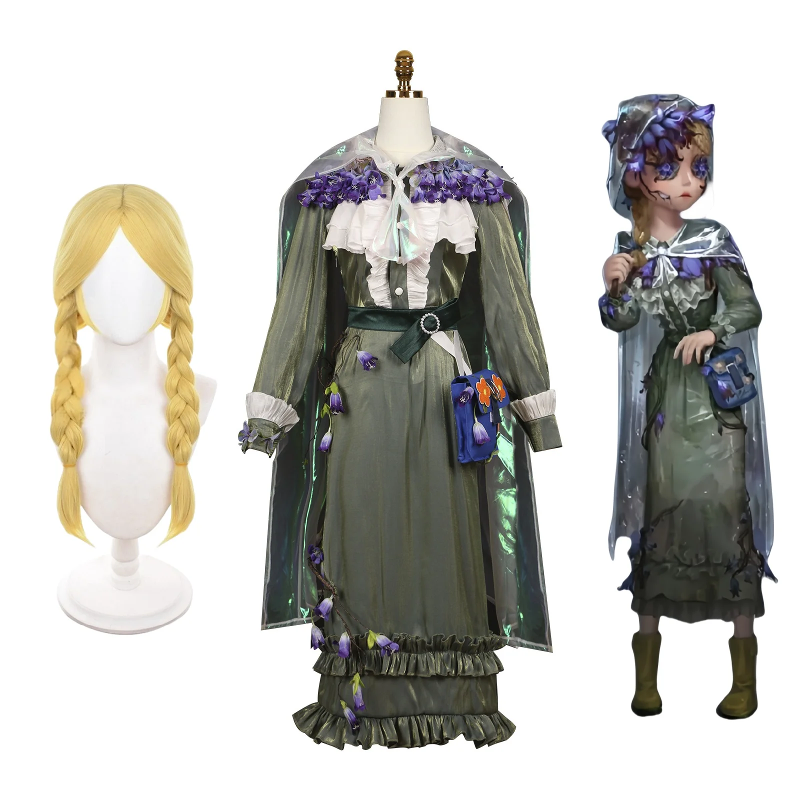 Anime Anne Lester Cosplay Costume Clothes Game Toy Merchant Cosplay Cloak Accessories Wig