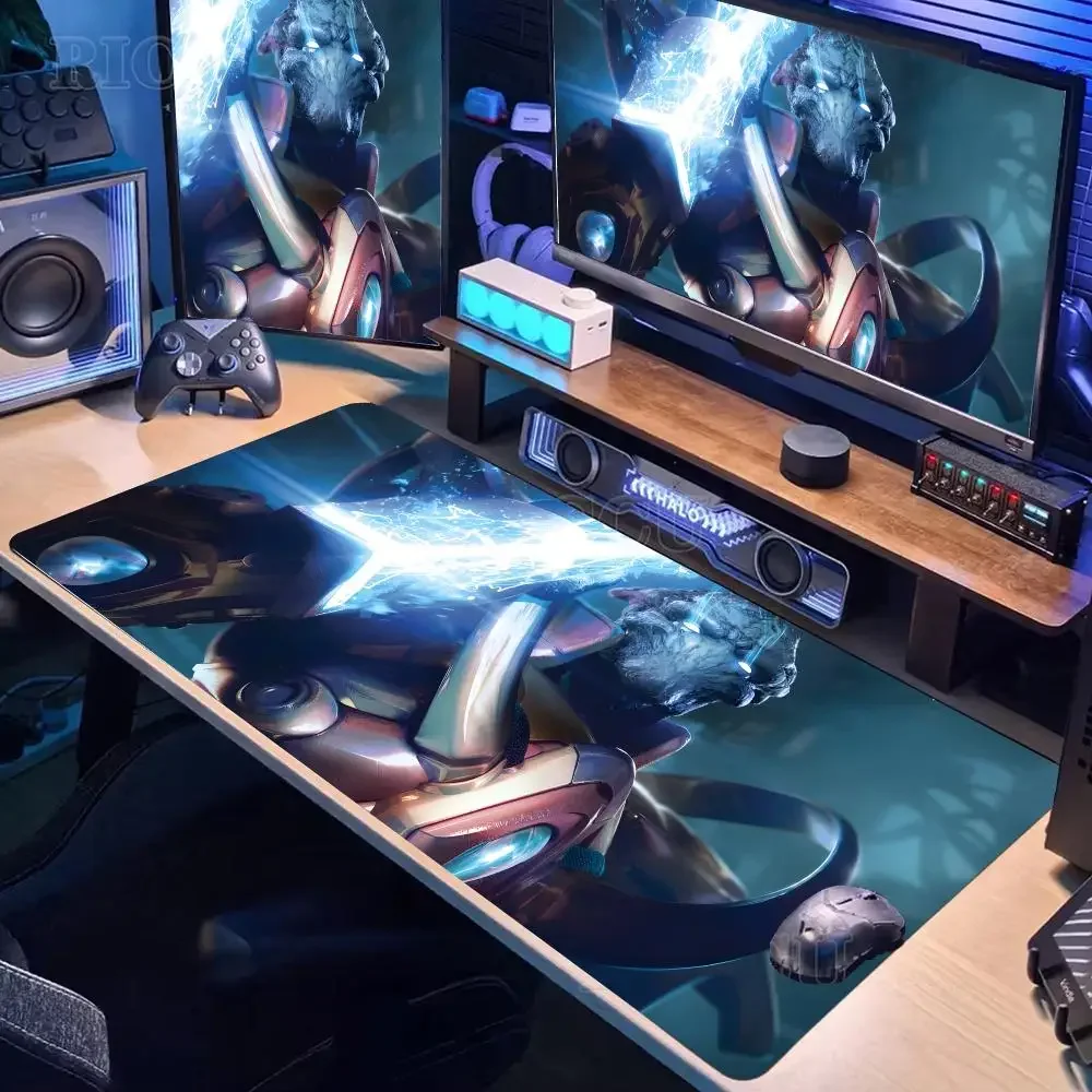 Alfombrilla de ratón para juegos StarCraft II RTS, alfombrilla de ratón grande para juegos, alfombrilla de ratón con borde bloqueado, alfombrilla gruesa para teclado de ordenador, alfombrilla de escritorio