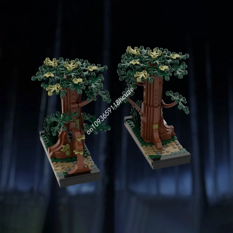 2074 pçs moc floresta proibida cenário harry pottered modelo blocos de construção arquitetura presentes natal diy brinquedo idéia tijolo crianças