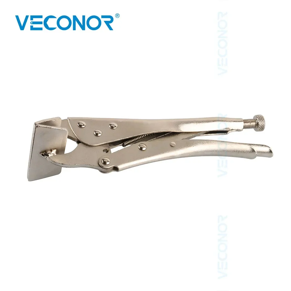 10 inches Flat Nose Locking Pliers Adjustable Clamp Grip Tool High-carbon Steel for Fixed Clamping Welding