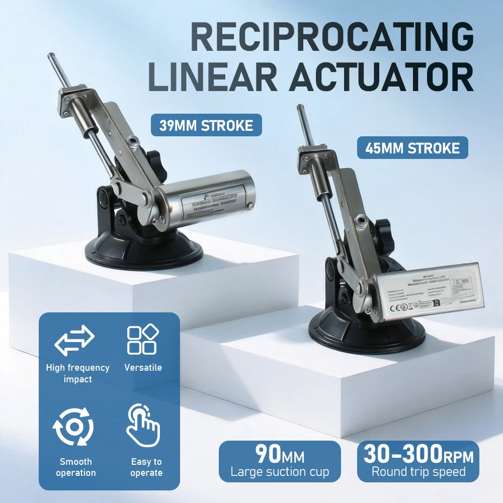 Linearantrieb mit 39/45mm Hub, 30-300 U/min Einstellbare Geschwindigkeit, Elektrisches Linearbewegungswerkzeug für DIY-Projekte – Detail 1