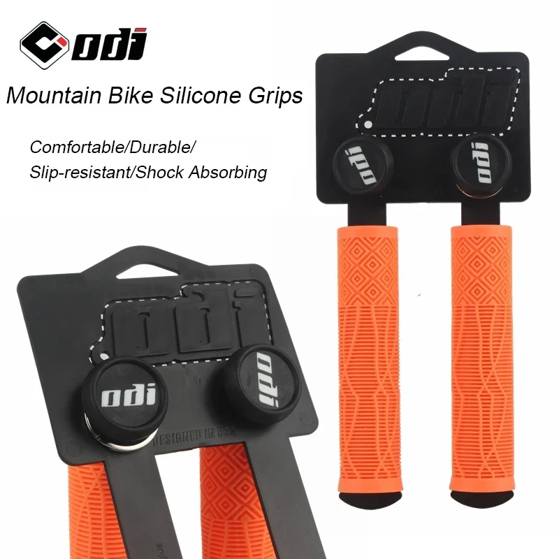 ODI MTB Handlebar Grips BicycleSilica Gel Handlebar Grip Soft Non-slip Shock-absorbing Handle Cover XC/AM Bicycle Accessories