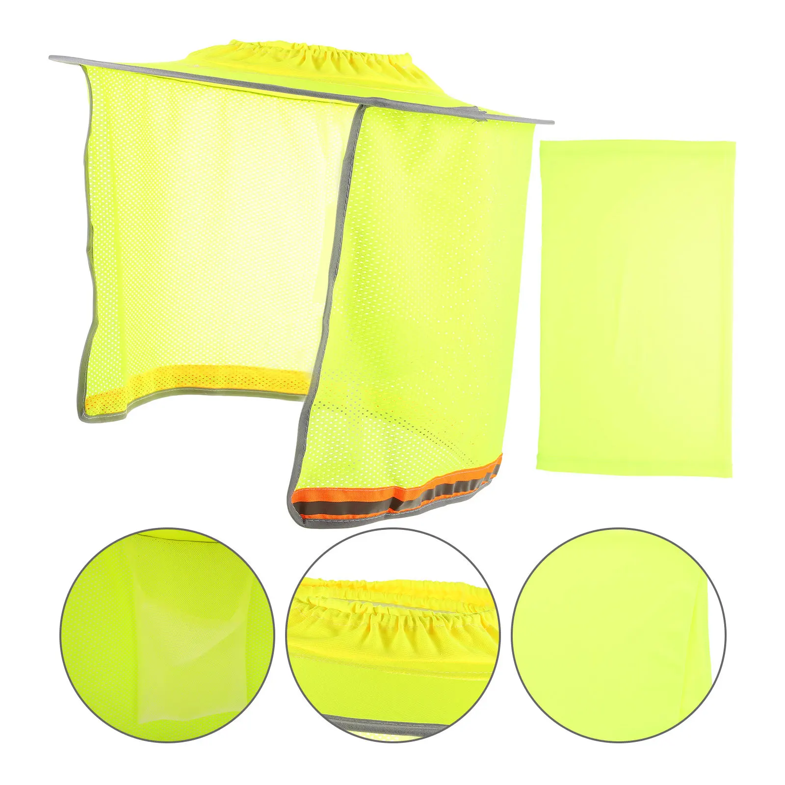 قبعة واقية من الشمس بحافة كاملة، حاجب شبكي آمن للرقبة، حماية من الأشعة فوق البنفسجية، قبعة صلبة، ظل من الشمس بحافة كاملة #6