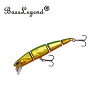 BassLegend Japón pesca hundimiento Swimbait articulado sin labios Crankbait Minnow trucha lubina señuelo 70s 70mm 5,5g
