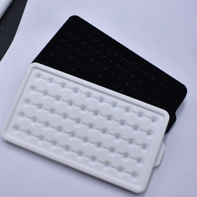 Modern Bare Stone Packaging Holder Tray 50 Girds Storage Box Storage Container