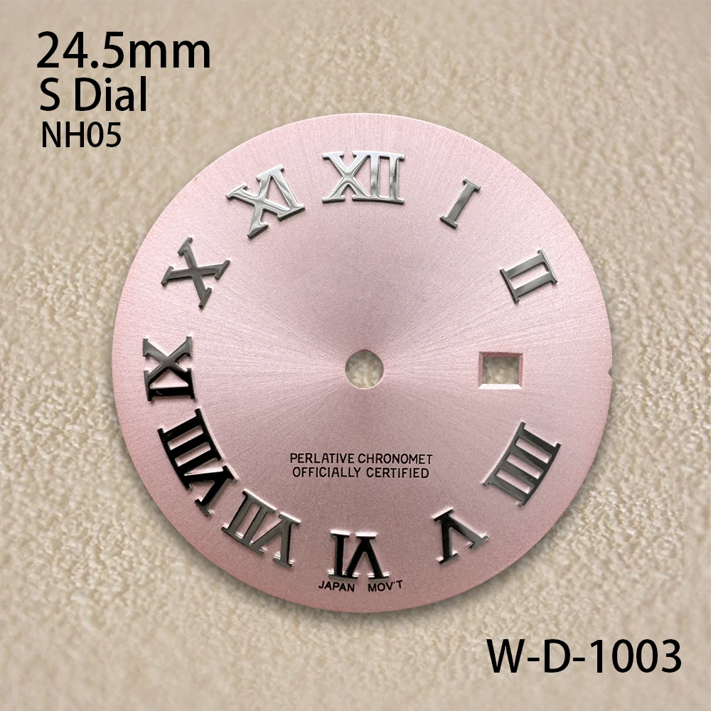 S Logo Roman 24.5mm NH05 Dial Suitable For NH05 Movement High Quality Ladies ﻿Watch Modification Accessories
