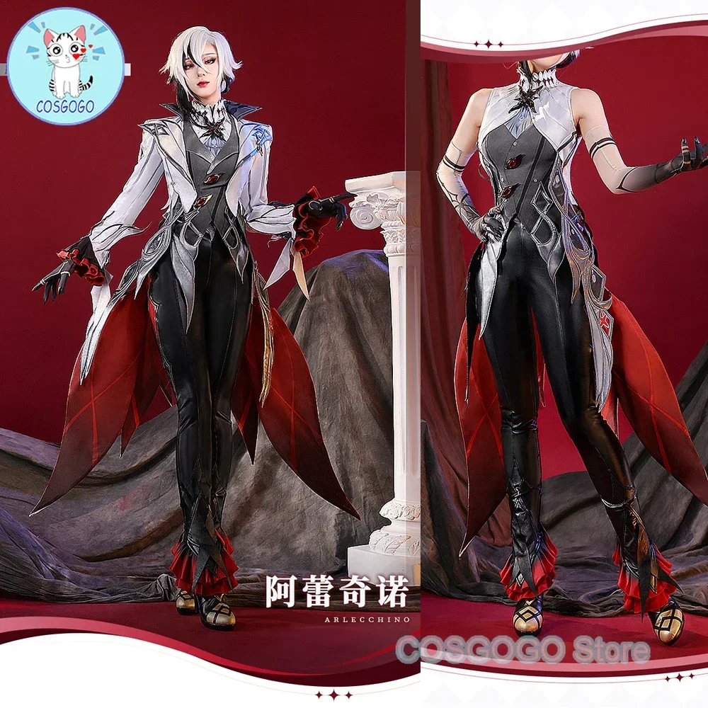 Arlecchino Cosplay Costume Genshin Impact S-2XL Women Costume Arlecchino Fontaine Fatui Harbinger Halloween