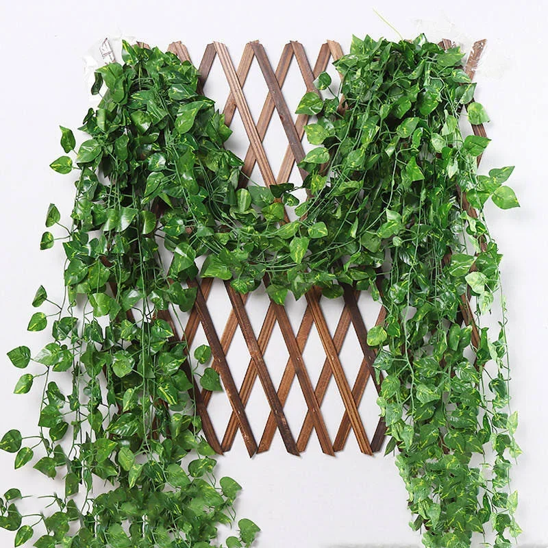 Fake Ivy Artificial Plants Green Leaf Hanging Plant Vine Wall Decor Wedding Party Room Aesthetic Garden Decoration Fake Flowers