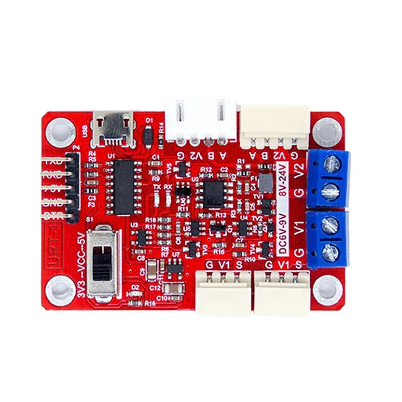 Сервоприводы AAAN-12V STS3215 для роботизированной руки SO-ARM100, 30 кг, интеллектуальный шинный сервопривод с высоким крутящим моментом TTL и программированием FE-URT-1