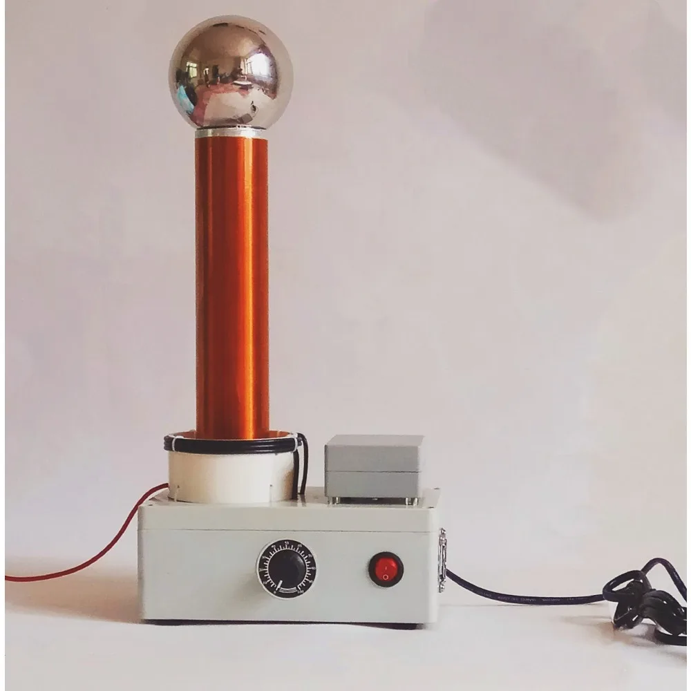 Spark Gap Tesla Coil, 5-30W Adjustable High Voltage Resonant Transformer for Wireless Power Transmission Physics Demonstration