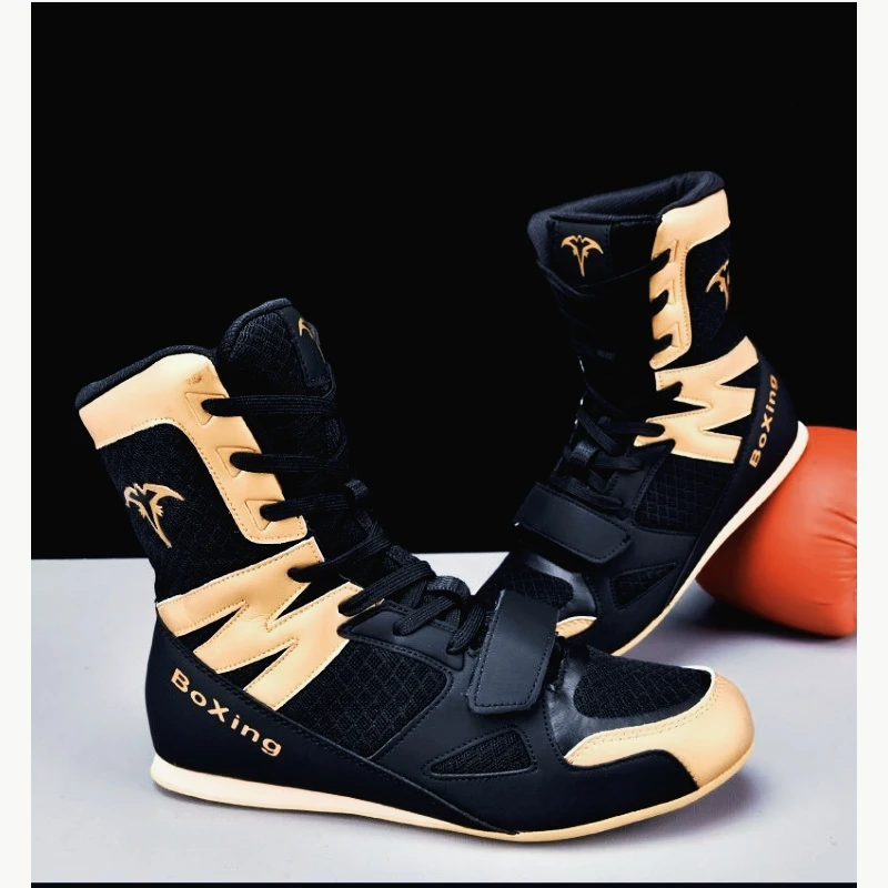 Classic Brand Comfortable Breath Men Woman Wrestling Shoe Professional Competition Sport Boxing Fighting Boots Boxing Sneaker