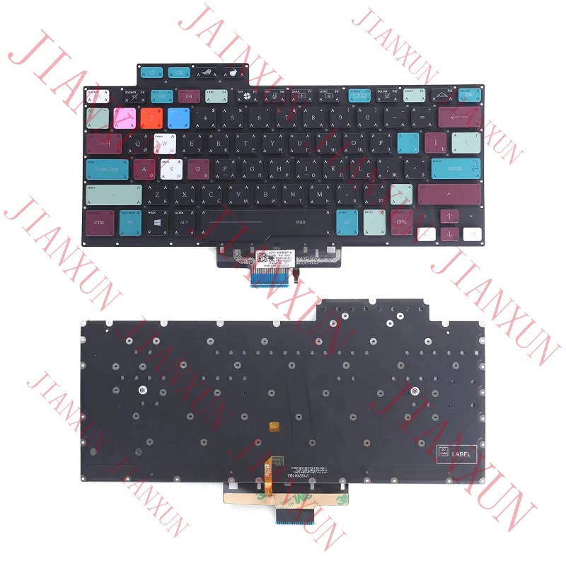 S+RU Laptop Keyboard For ASUS GA401 G14 with Colorful Keycaps and Backlit