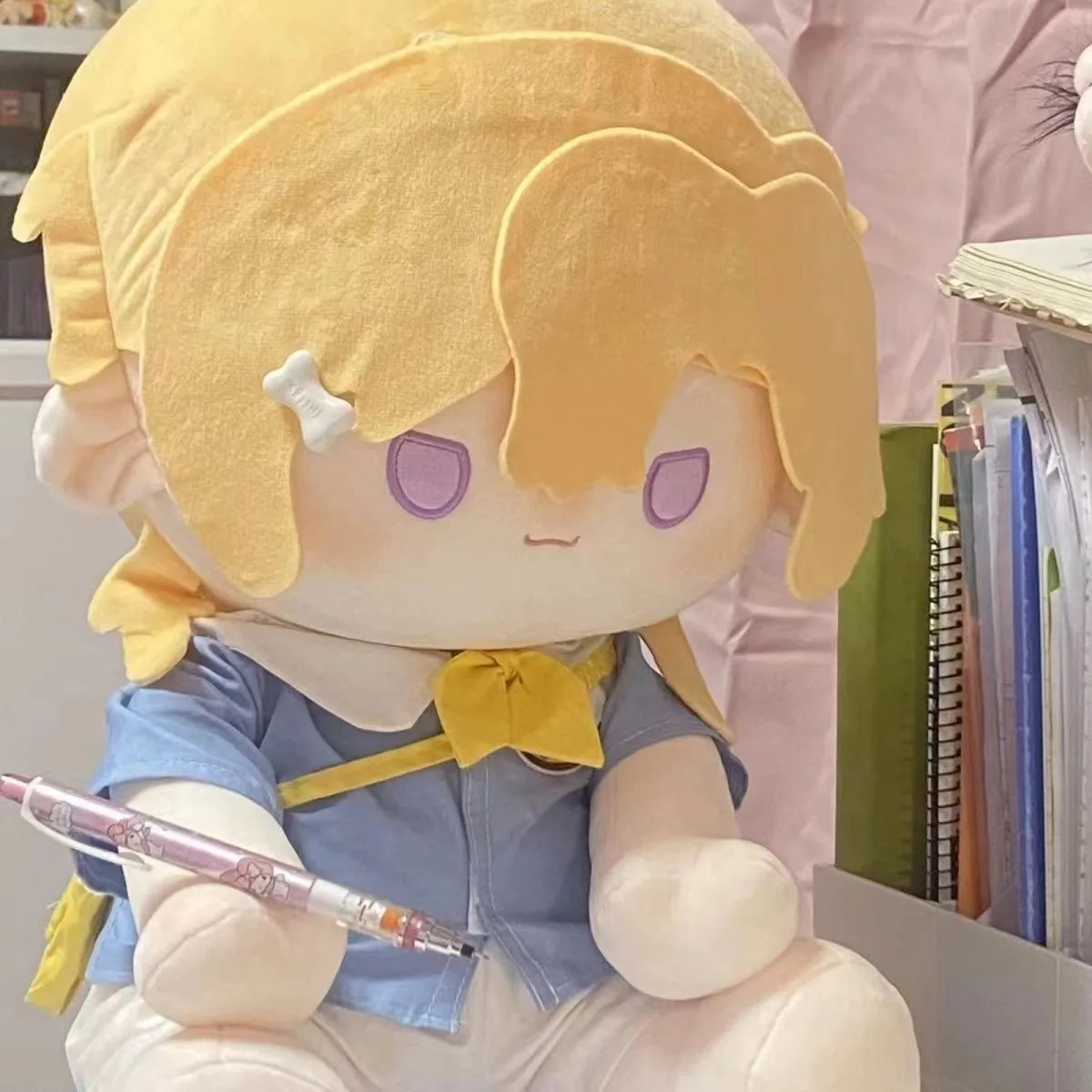 

Anime Honkai: Star Rail Aventurine Property Cosplay Cartoon Big Cotton Plush Doll Sitting Position Cushion Britbday Xmas Gift