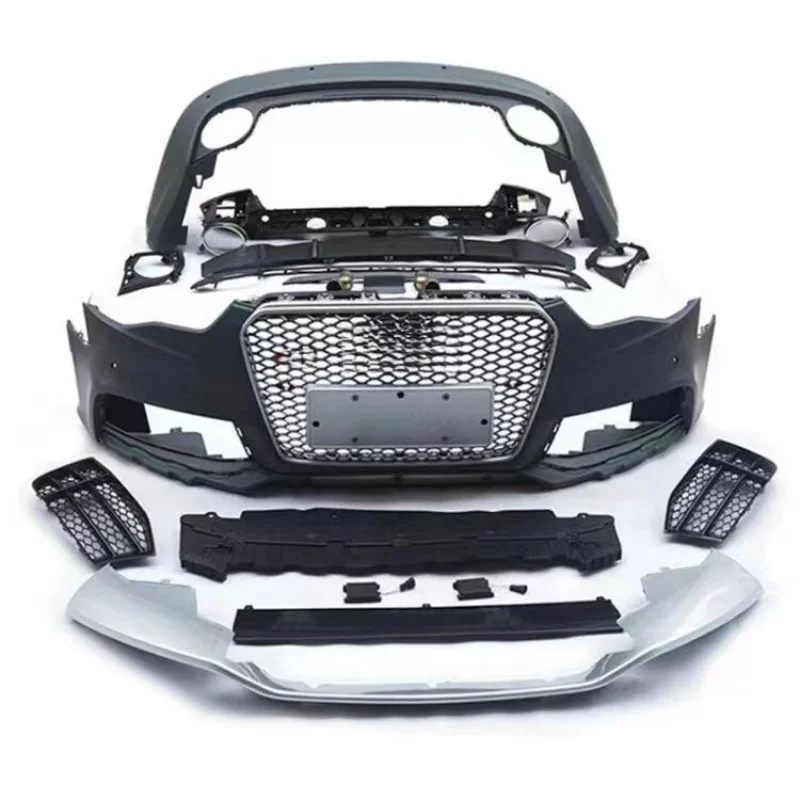 

Подходит для 09-11 Audi A5 S5 B8 B8.5, модификация автомобиля RS5, передние и задние бамперы с диффузором