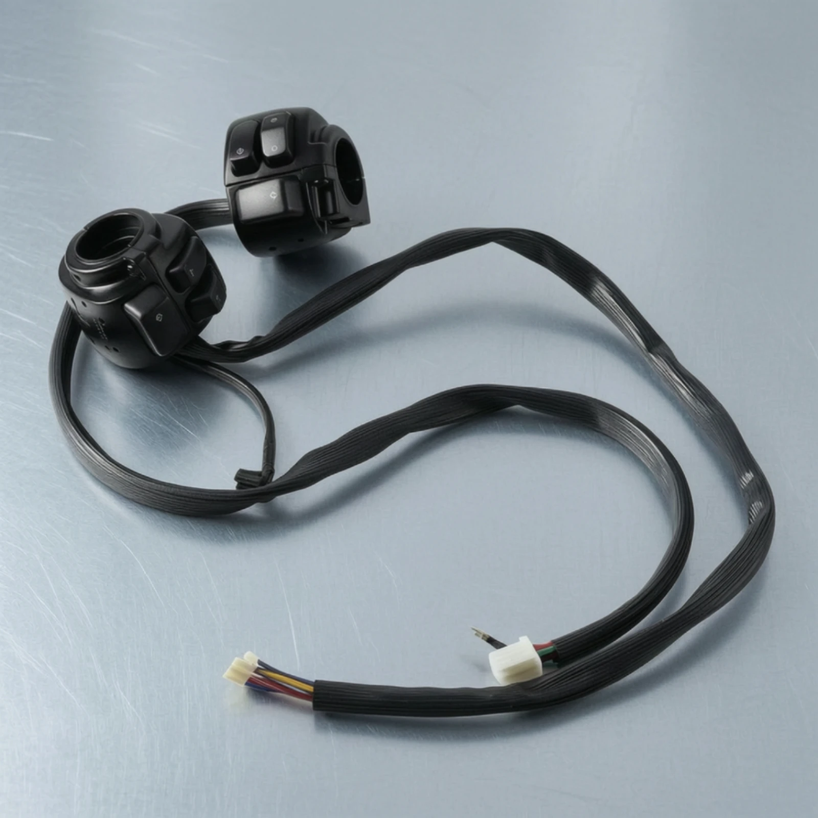 Motorcycle Switch Assembly Waterproof Motorcycle Handlebar Switch Handlebar Control Unit Wired Sensitive Buttons