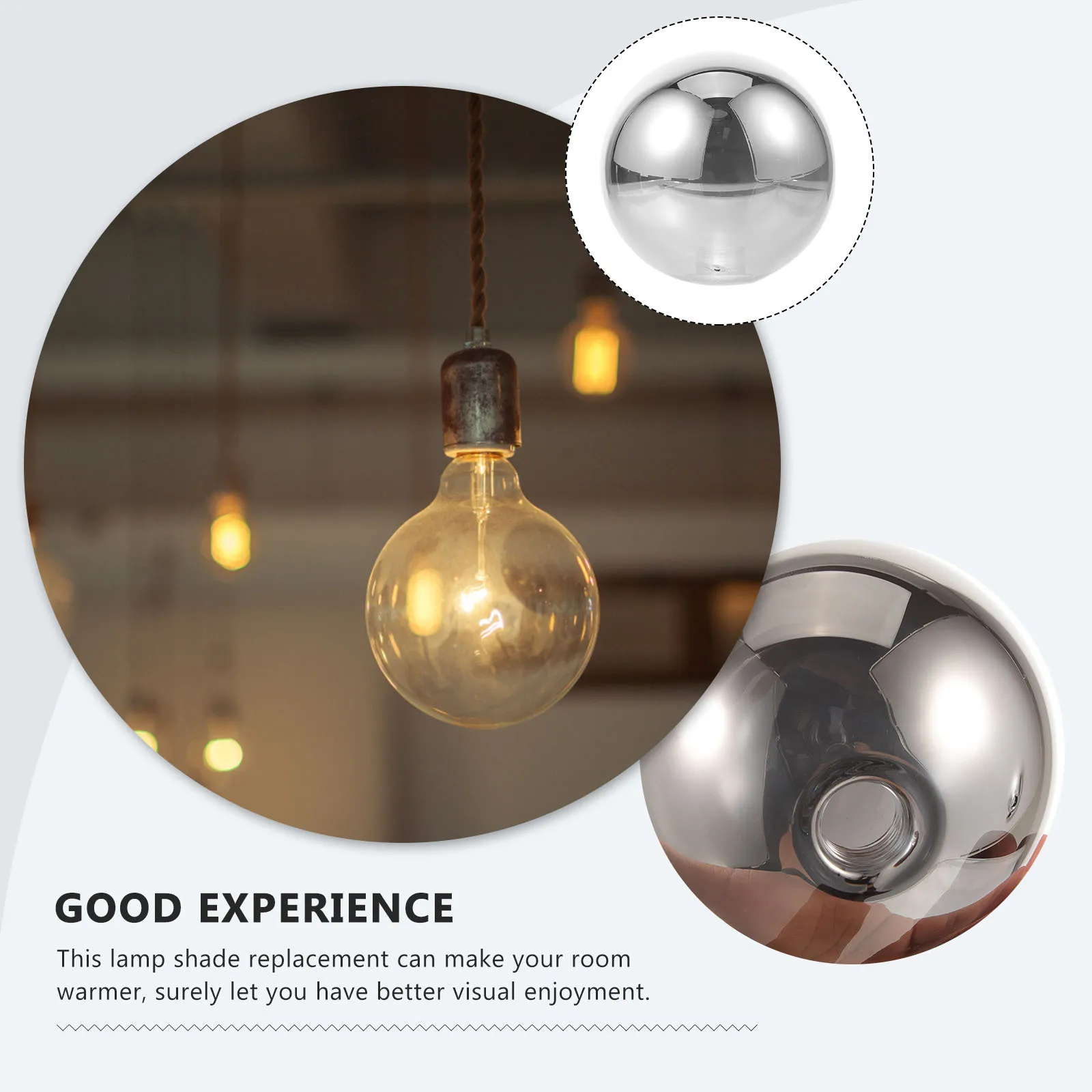 Globe Lamp Shade Cover for Pendant Ceiling Chandelier Light Fixtures Replacement Shade Soft Light Living Room