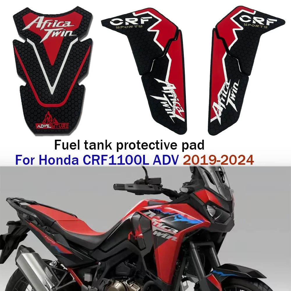 

CRF 1100L 2024 Motorcycle tank protective pad For Honda CRF1100 Africa Twin ADV 2019-2023 Side tank non-slip pad rubber sticker