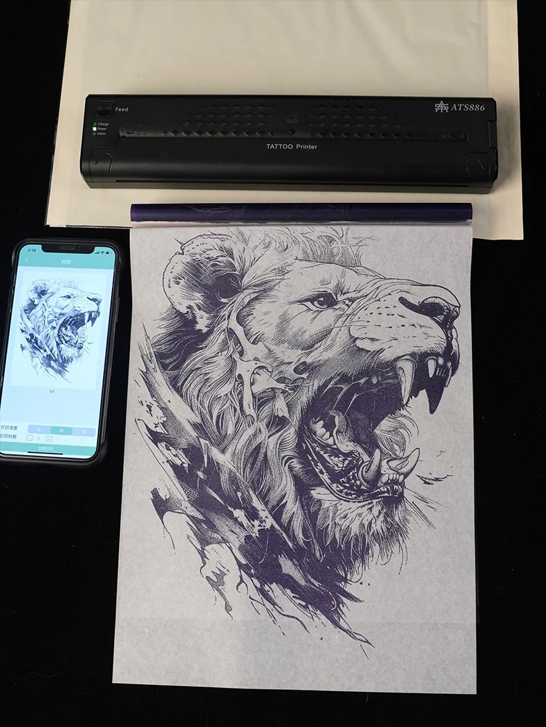 10/30/50/100Pcs Tattoo Transfer Pape A4 Size Stencil Paper Copy Paper Thermal Paper for Tattoo Transfer Tattoo Supplies