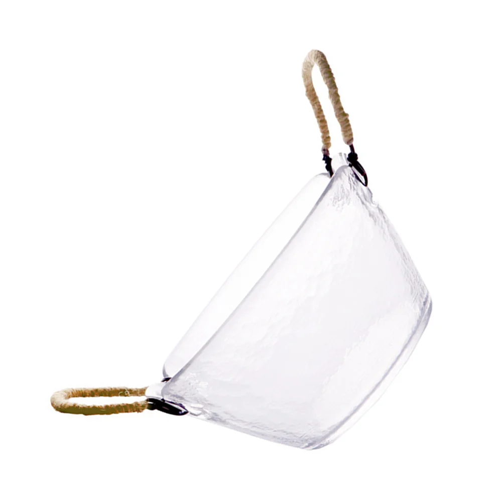 وعاء سلطة إبداعي بمقبض بكلتا الأذنين، مادة زجاجية، تجمعات عائلية، حفلات الزفاف، الحانات، المطاعم، الاستخدامات الواسعة