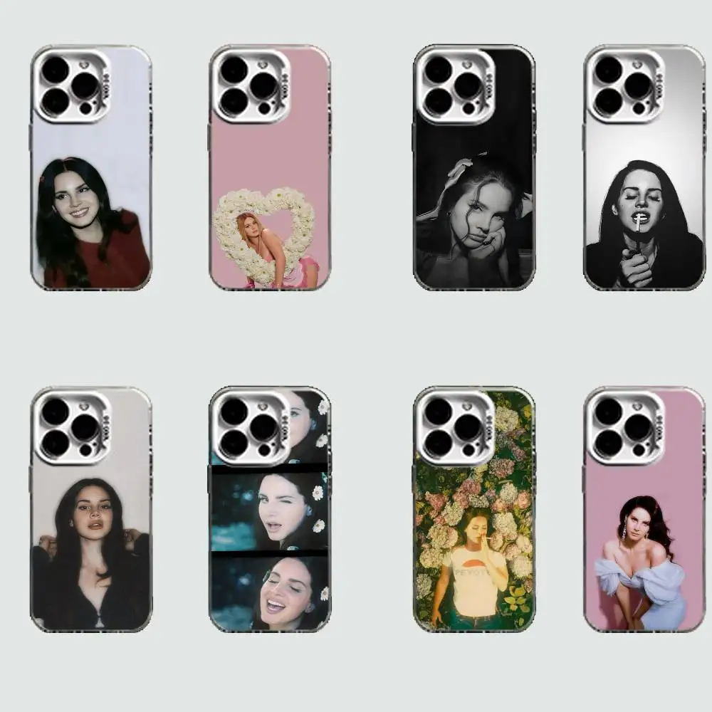 

L-Lana Del Rey S-Singer White Shockproof Phone Case For iPhone 16,15,14,13,12,11,Pro,XS,Max,Plus,Mini,SE