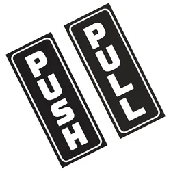 Push Pull Door Sign Letters Door Decals Hollowed Sticker Plaques Reusable Home Store Restaurant Shop Signs Adhesive Strips Bold